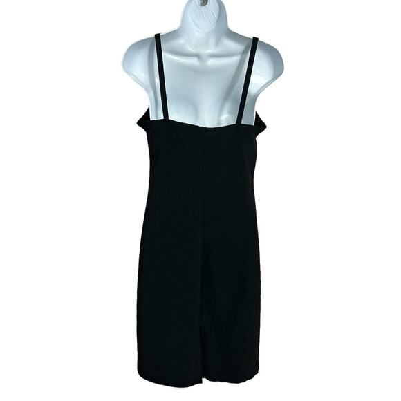 Vintage La Belle Womens Size 9 Black Midi Slip Dress Y2K Fairy 90's Dark Stretch - Picture 6 of 7